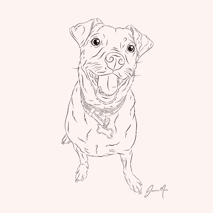 Ellie Sketch | Pop Art Puppy Dogs