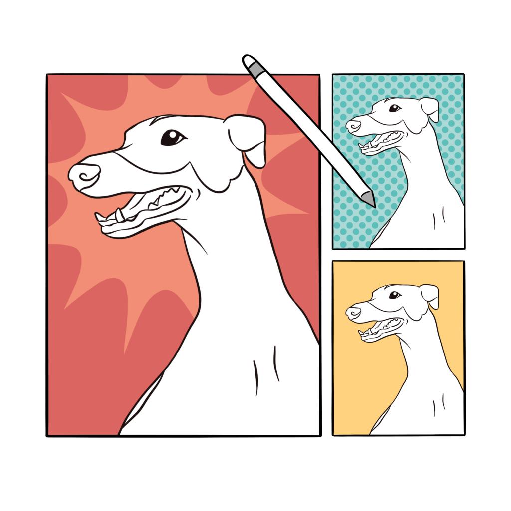 Dog Portrait — Choose Colours and Background | Pop Art Puppy Dogs