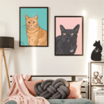 Cats Framed Art Prints | Pop Art Puppy Dogs