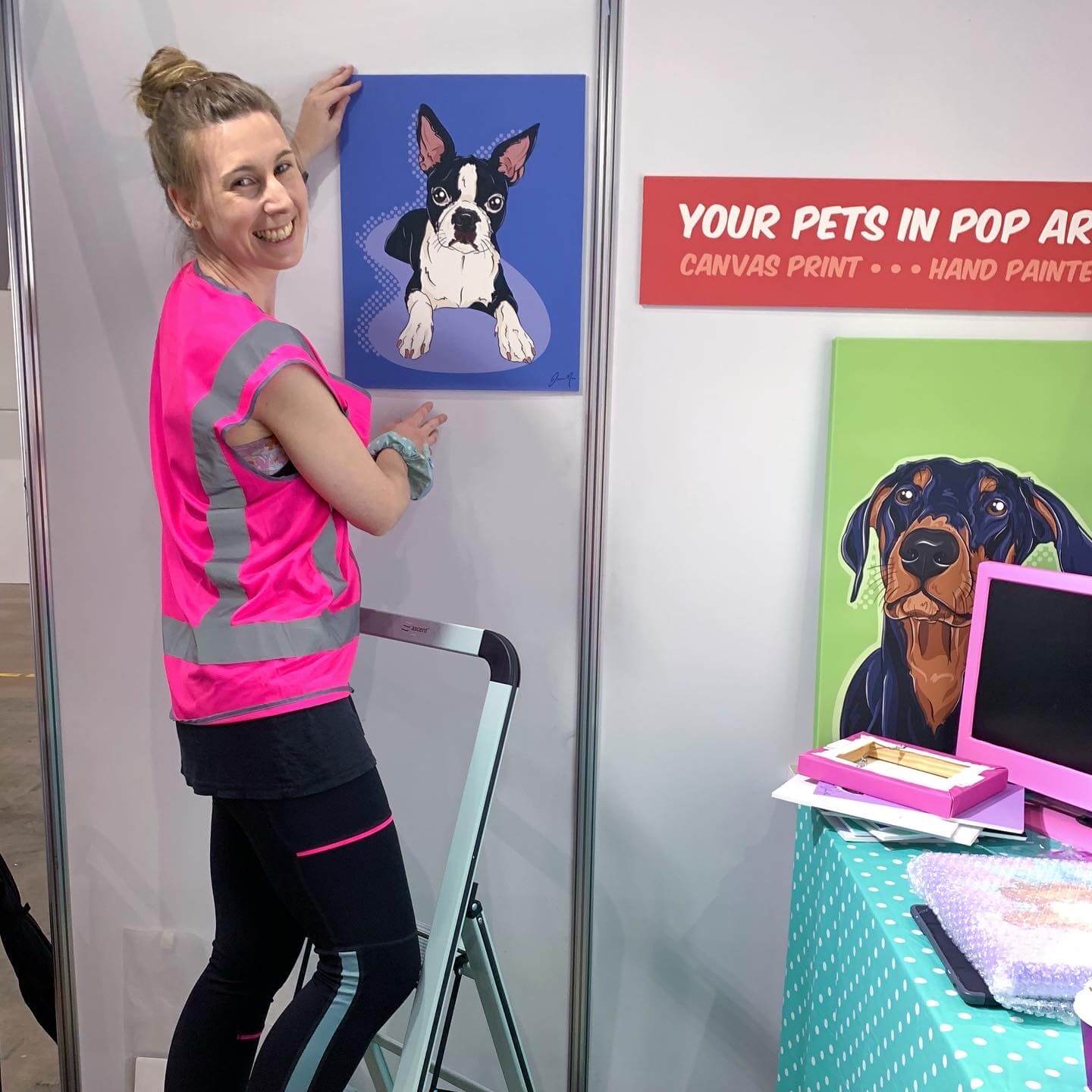 Set Up Day Dog Lovers Show Melbourne 2022 | Pop Art Puppy Dogs