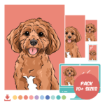 Pet Portrait Pack | Pop Art Puppy Dogs