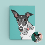 Pet Portrait Pack — Budd the Whippet | Pop Art Puppy Dogs