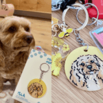 Custom Pet Portrait Keychain | Pop Art Puppy Dogs