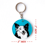 Custom Pet Portrait Keychain | Pop Art Puppy Dogs